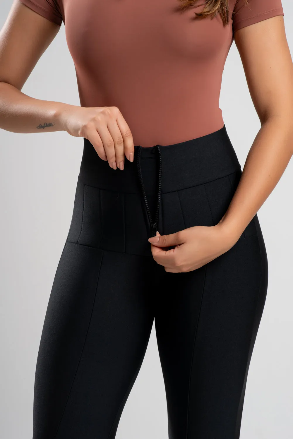 Legging Casual Lipo Tummy Control Black