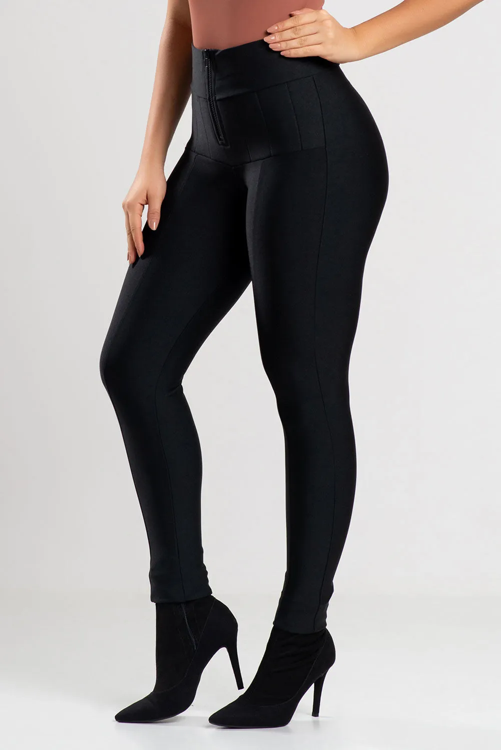 Legging Casual Lipo Tummy Control Black