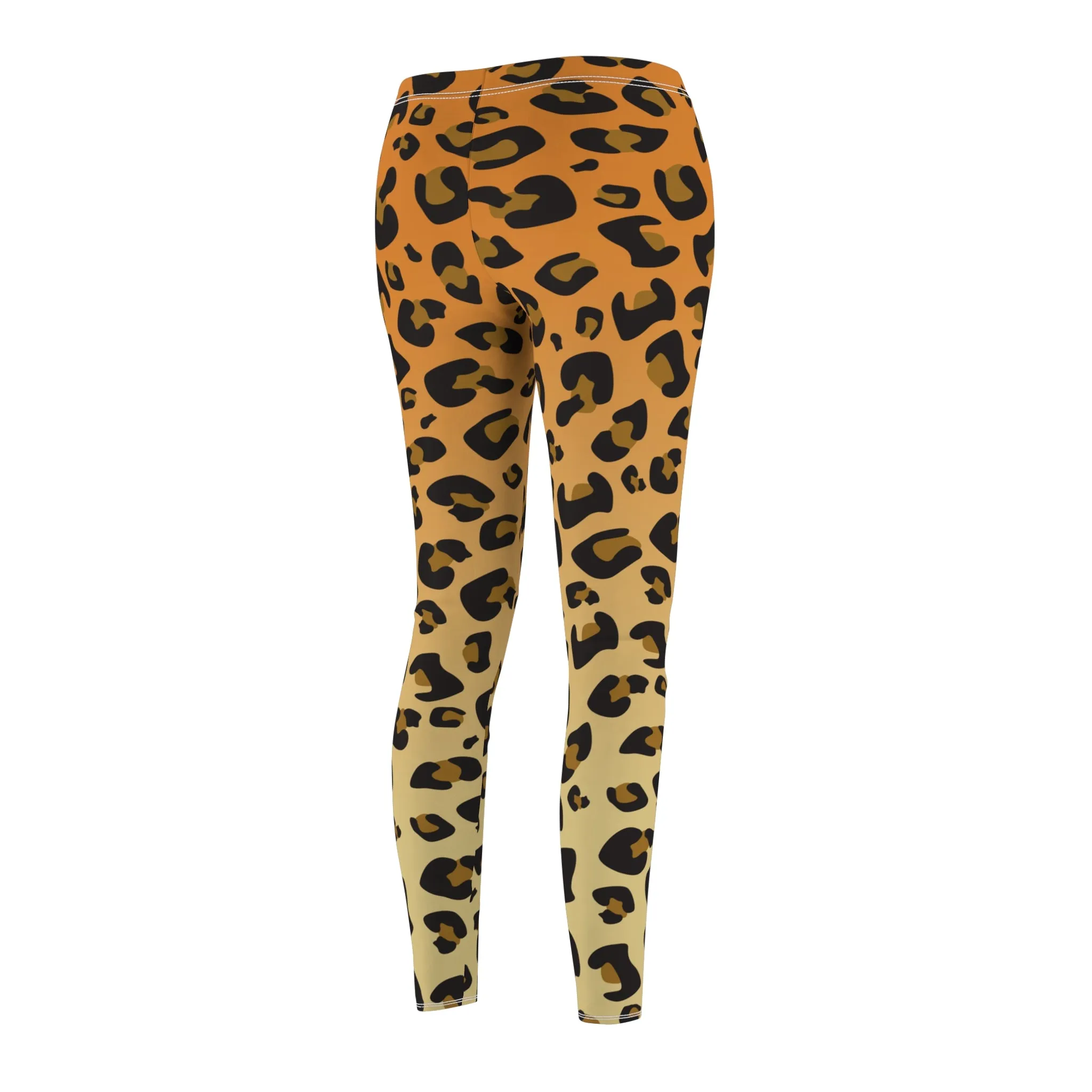 Leopard Print Womens Leggings Animal Print Yoga Pants - Saiko Studio