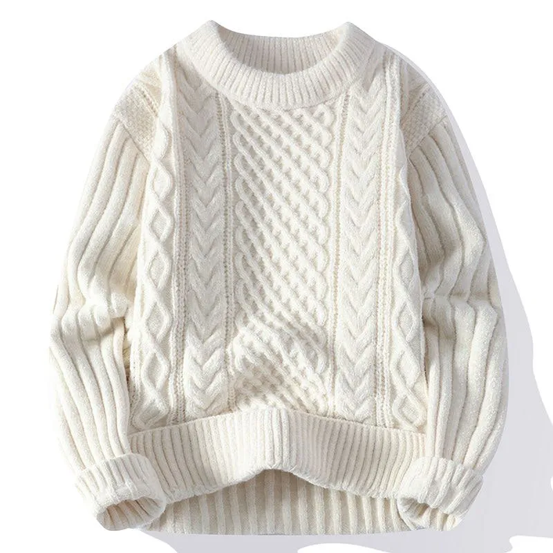 Liam - Cable-Knit Sweater - Cozy Texture and Warmth in Style