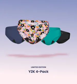 Light Leakproof No-Show Underwear 4-Pack - Bikini