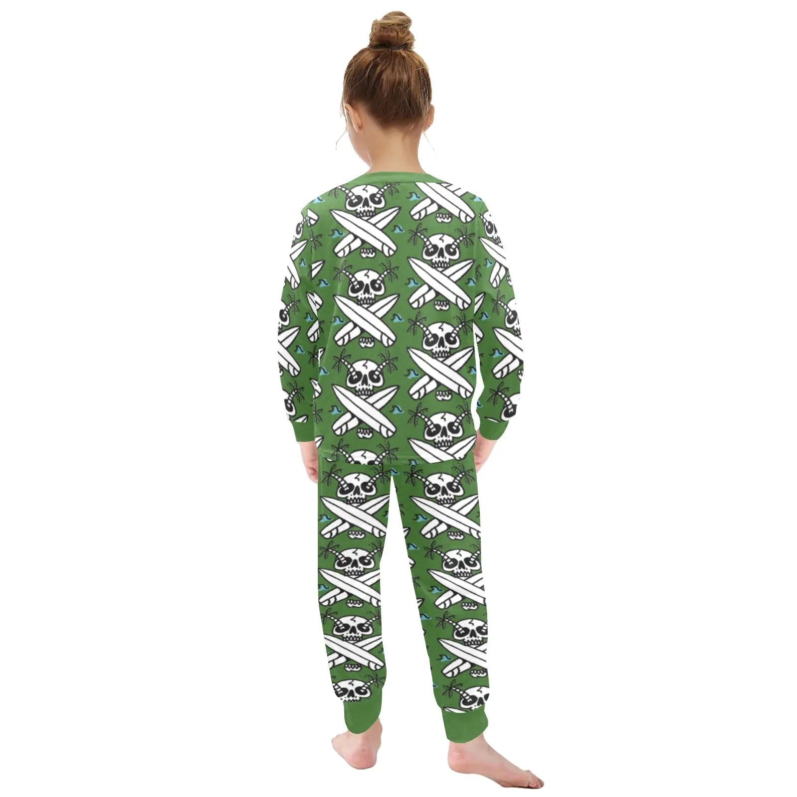 Little Girls' Crew Neck Long Pajama Set