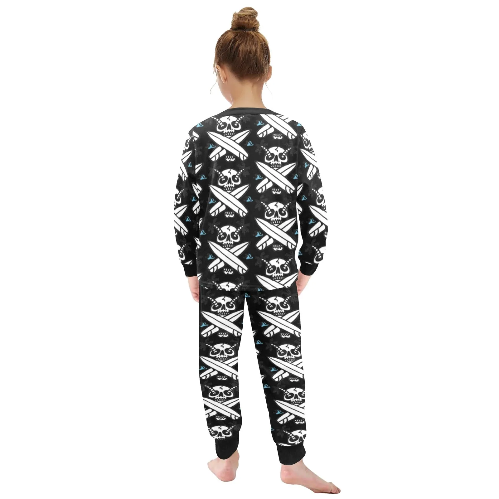 Little Girls' Crew Neck Long Pajama Set