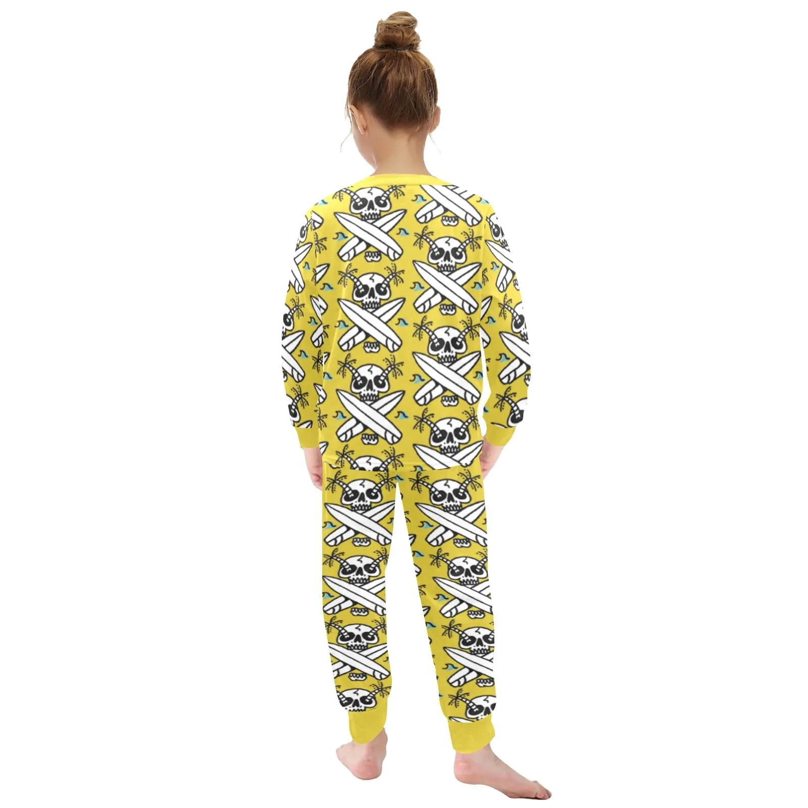 Little Girls' Crew Neck Long Pajama Set