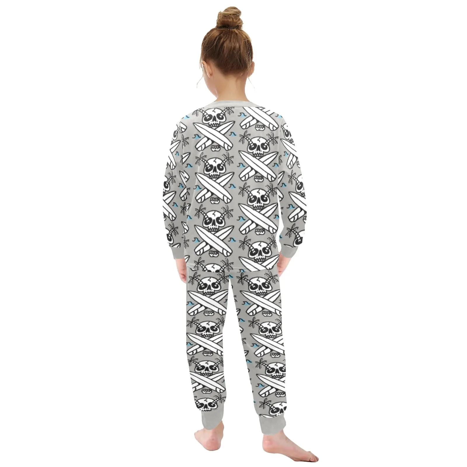 Little Girls' Crew Neck Long Pajama Set