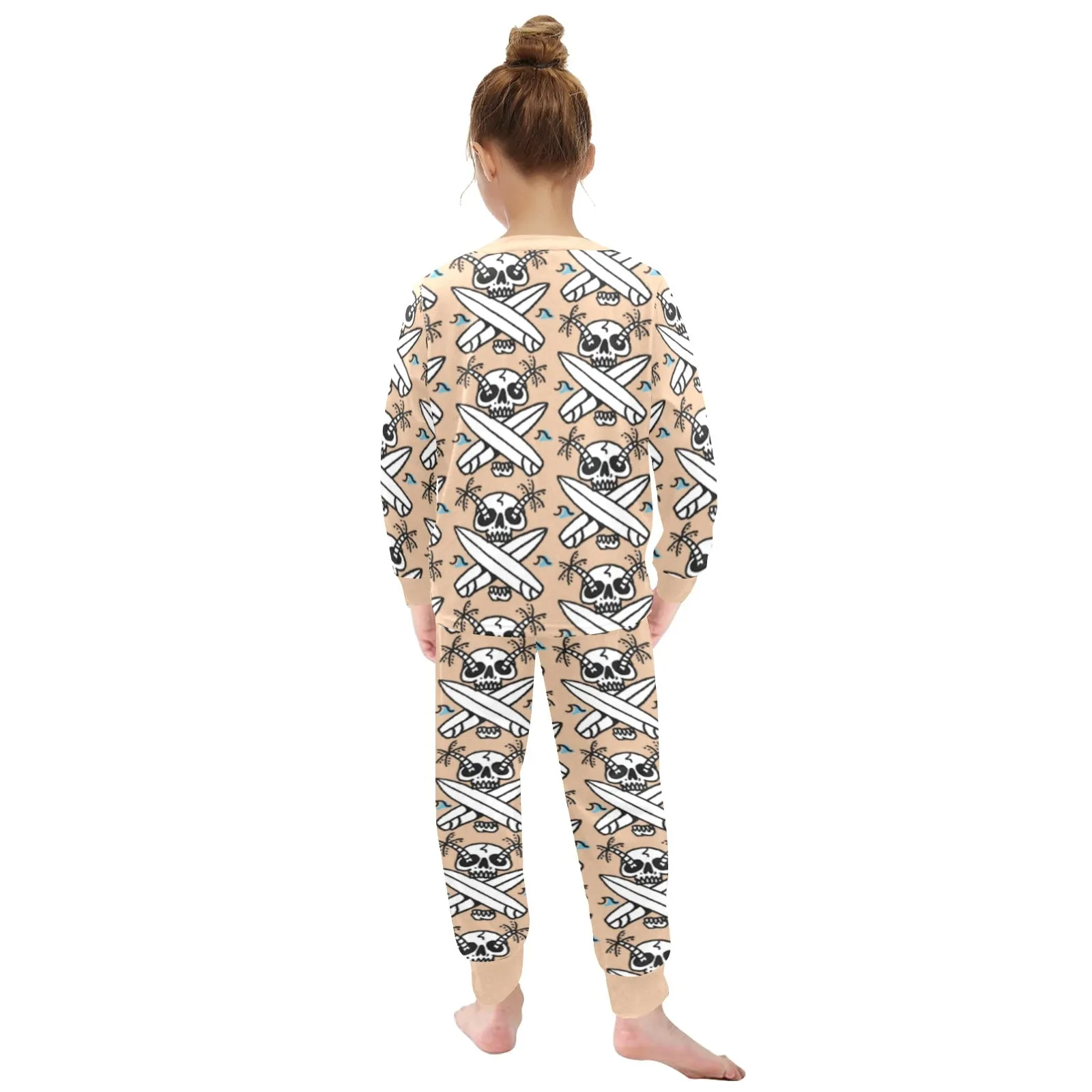 Little Girls' Crew Neck Long Pajama Set
