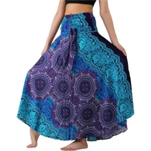 Long Skirts for Women Bohorose Blue