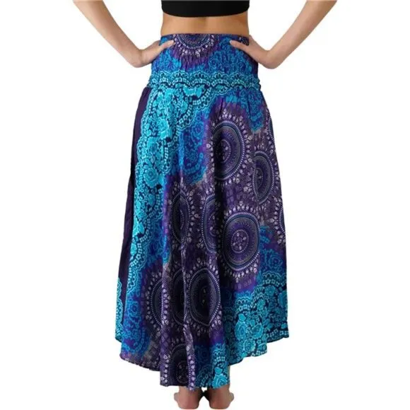 Long Skirts for Women Bohorose Blue