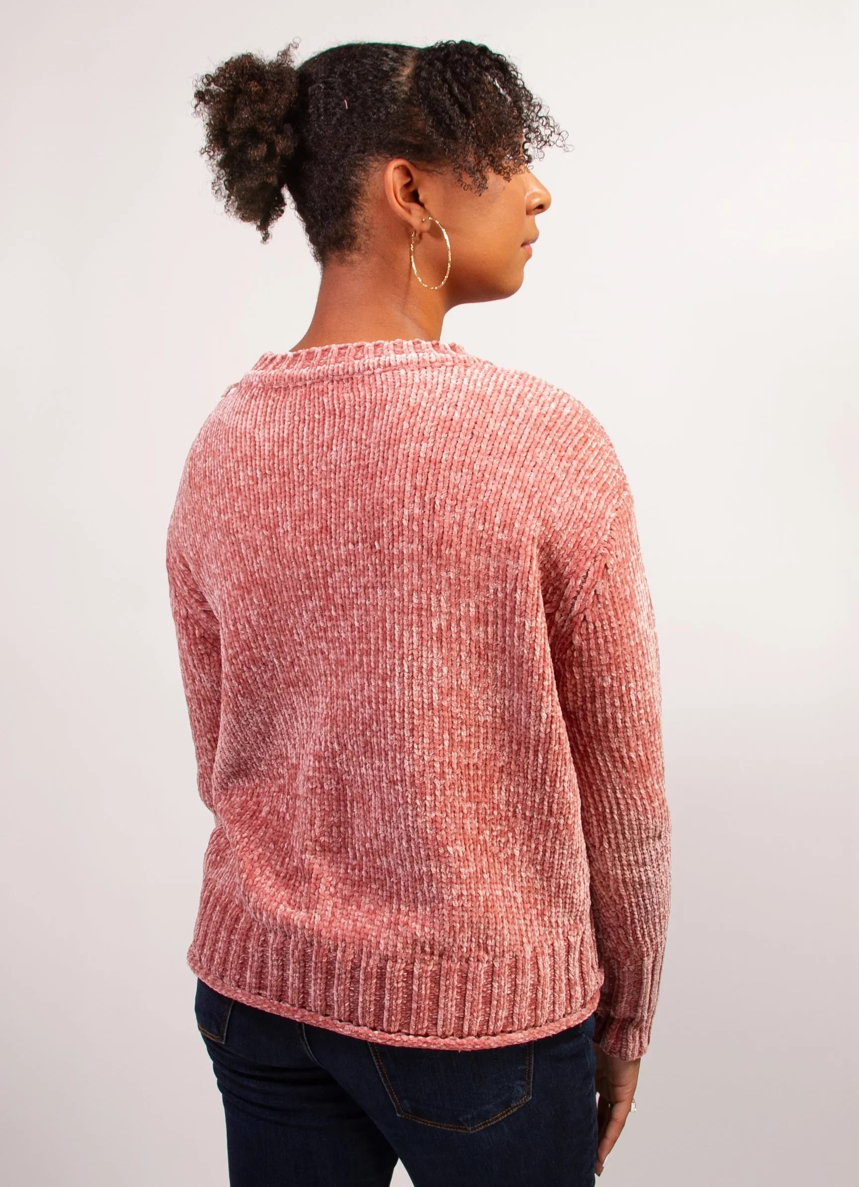 Long Sleeve Crew Neck Knit Sweater