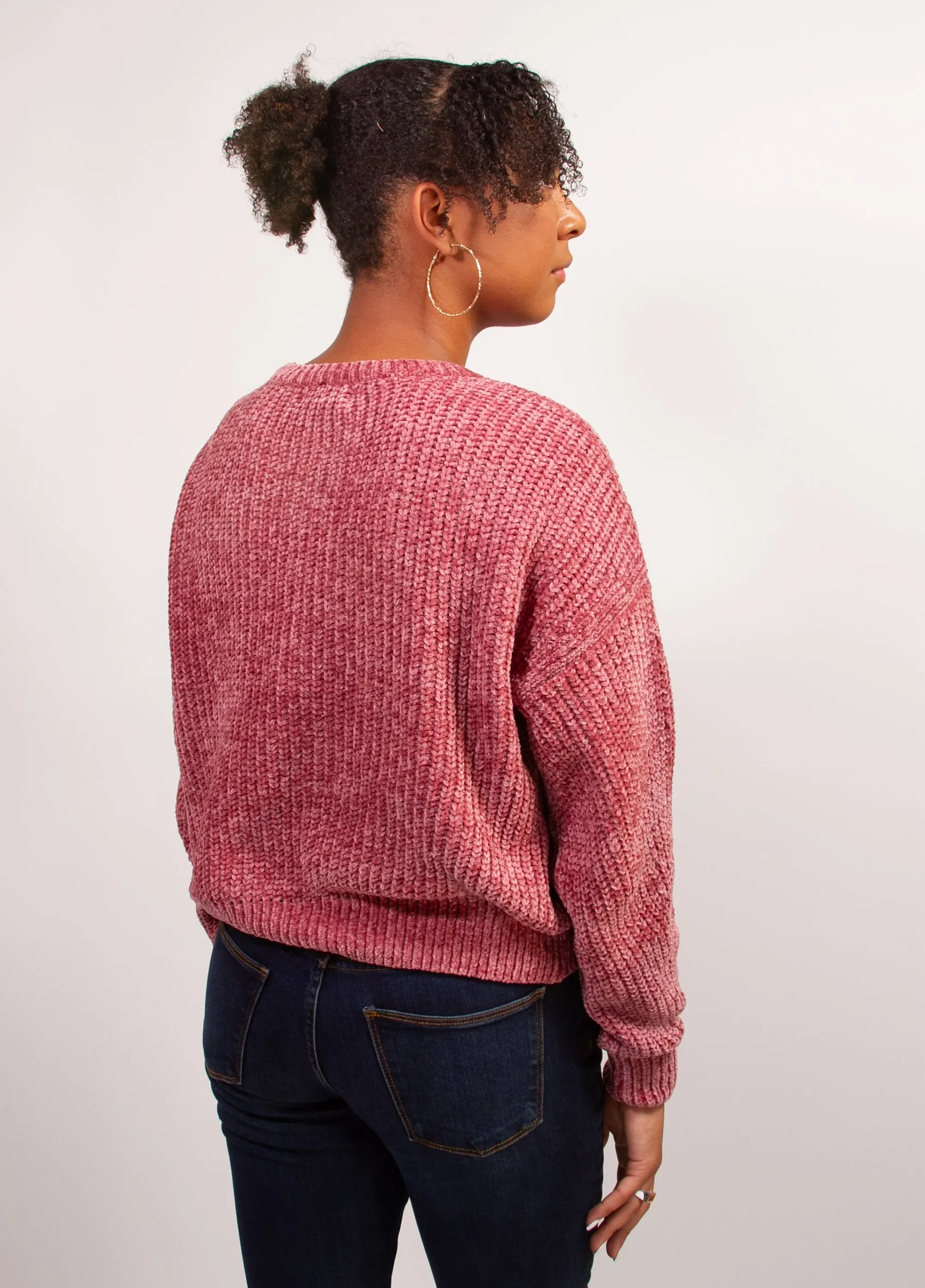 Long Sleeve Crew Neck Knit Sweater