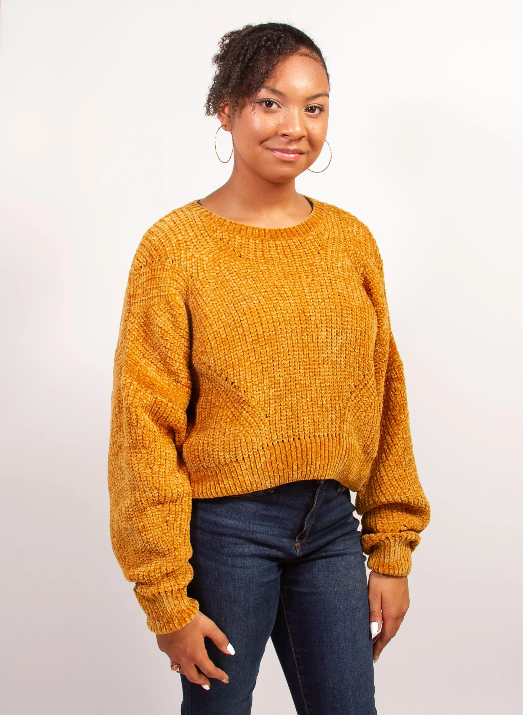 Long Sleeve Crew Neck Knit Sweater
