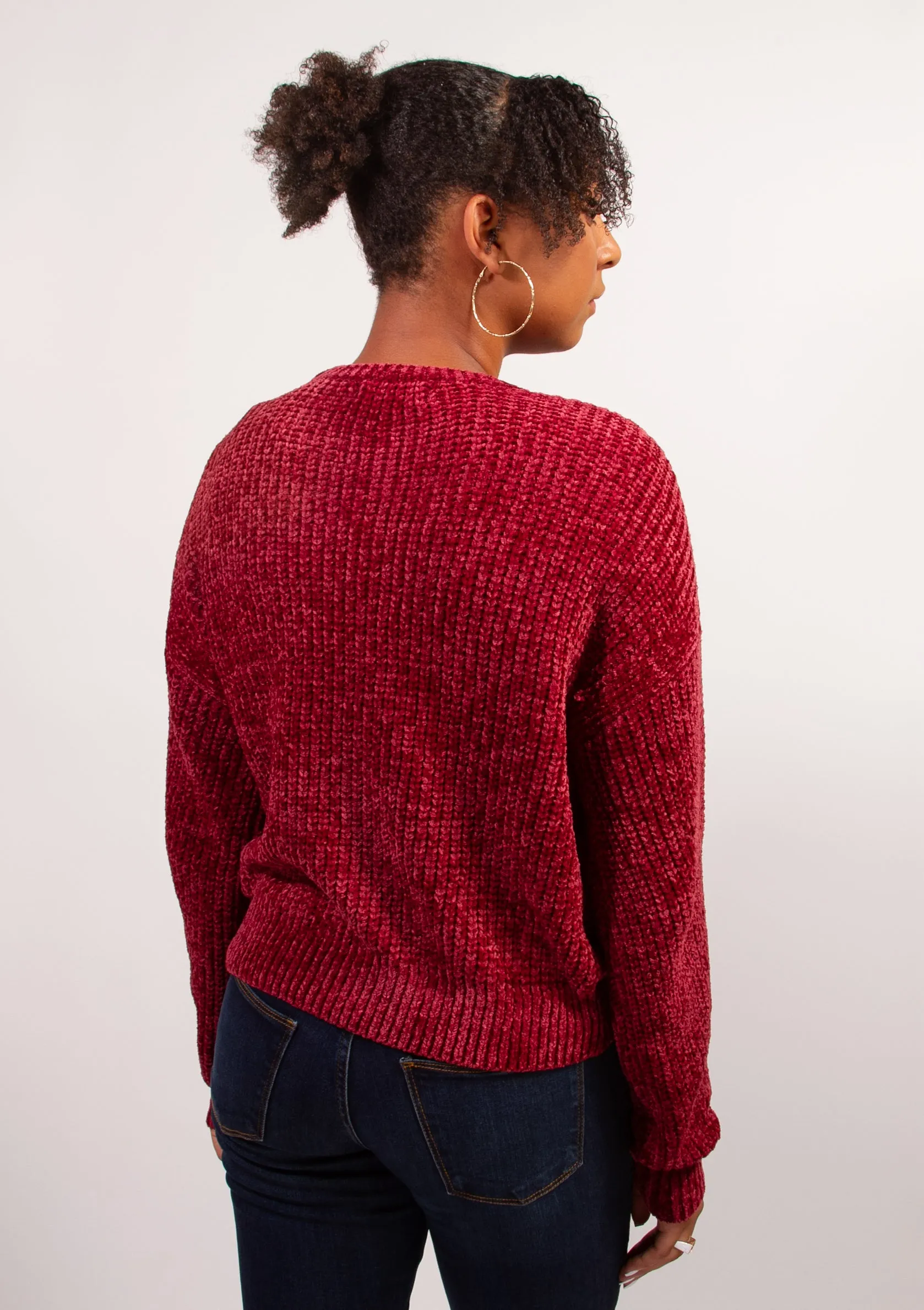 Long Sleeve Crew Neck Knit Sweater