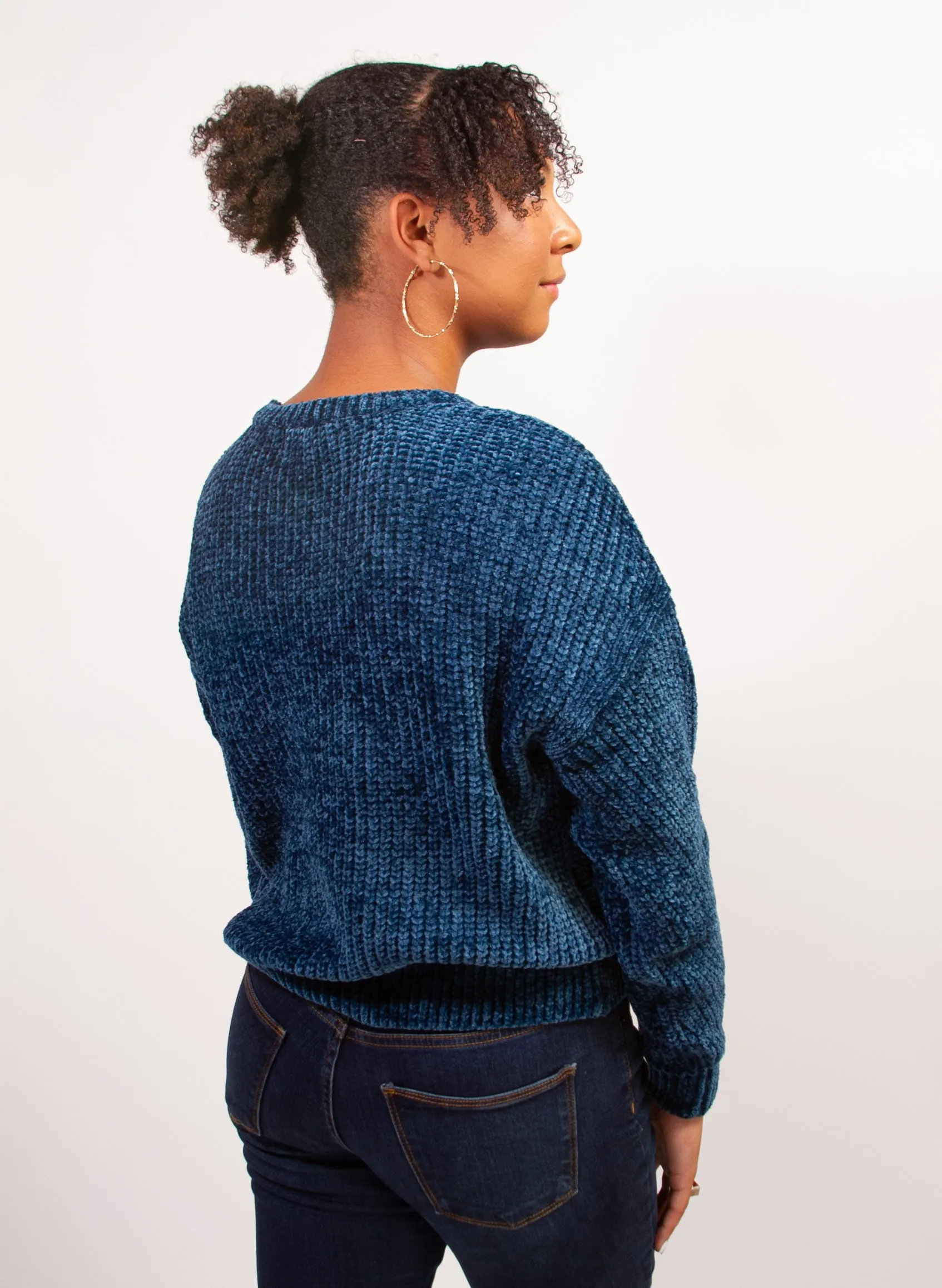 Long Sleeve Crew Neck Knit Sweater