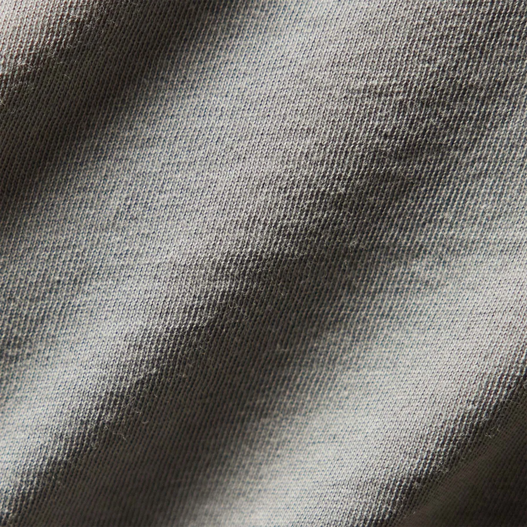 Long Sleeve Crew Neck - Silver Grey Pigment