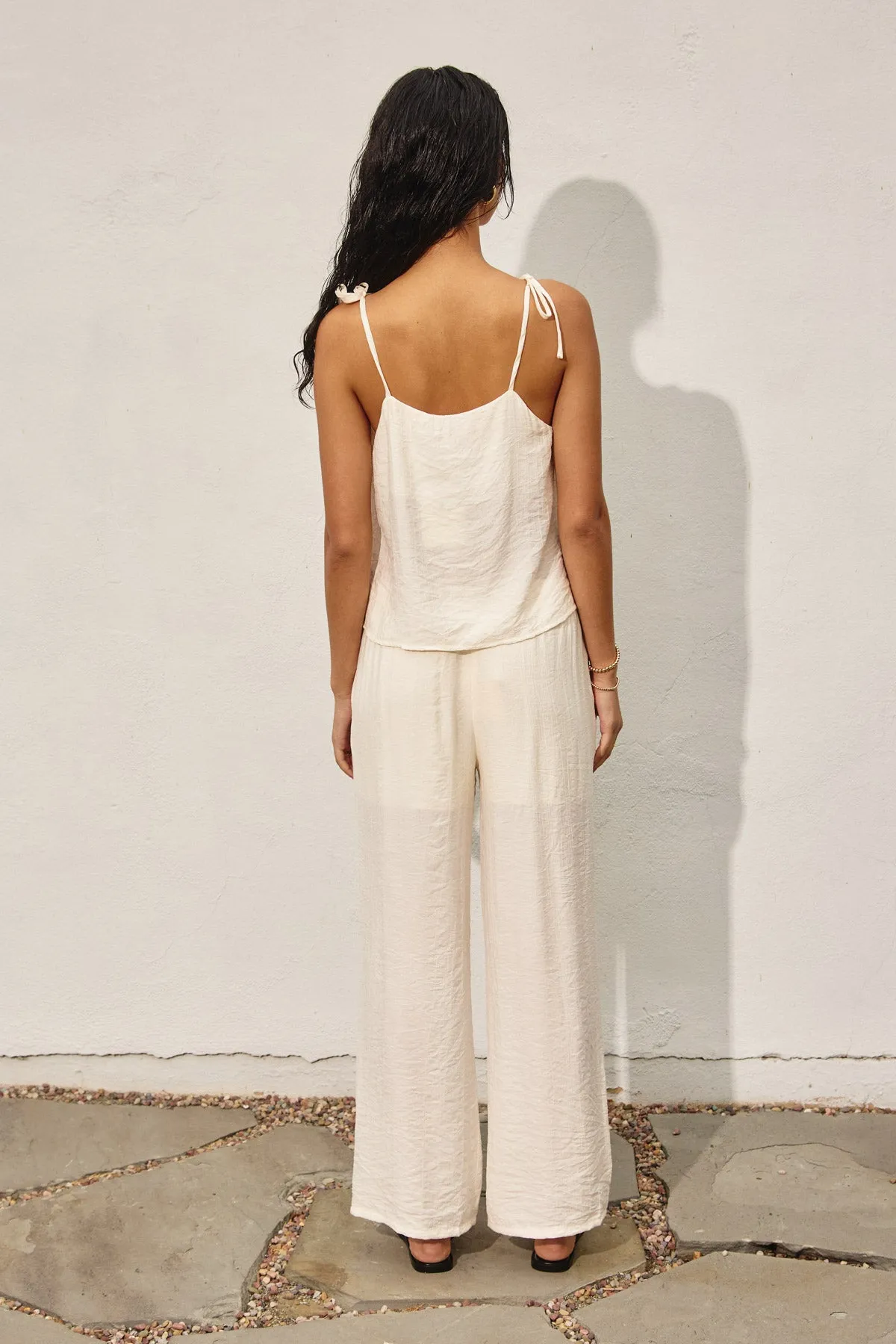 Loren Tie Shoulder Boxy Cami Top