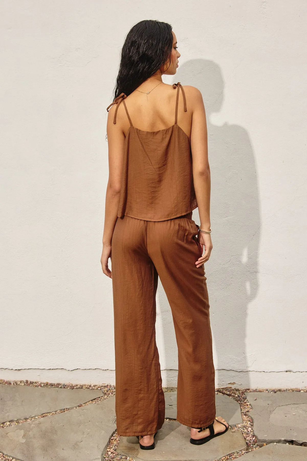 Loren Tie Shoulder Boxy Cami Top