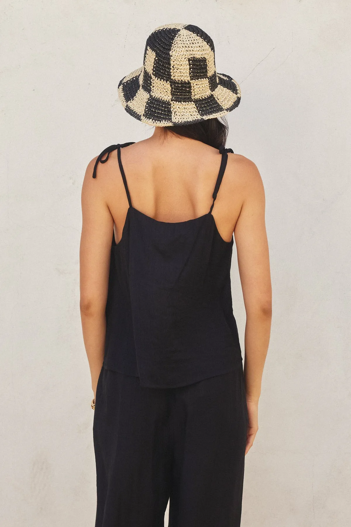 Loren Tie Shoulder Boxy Cami Top