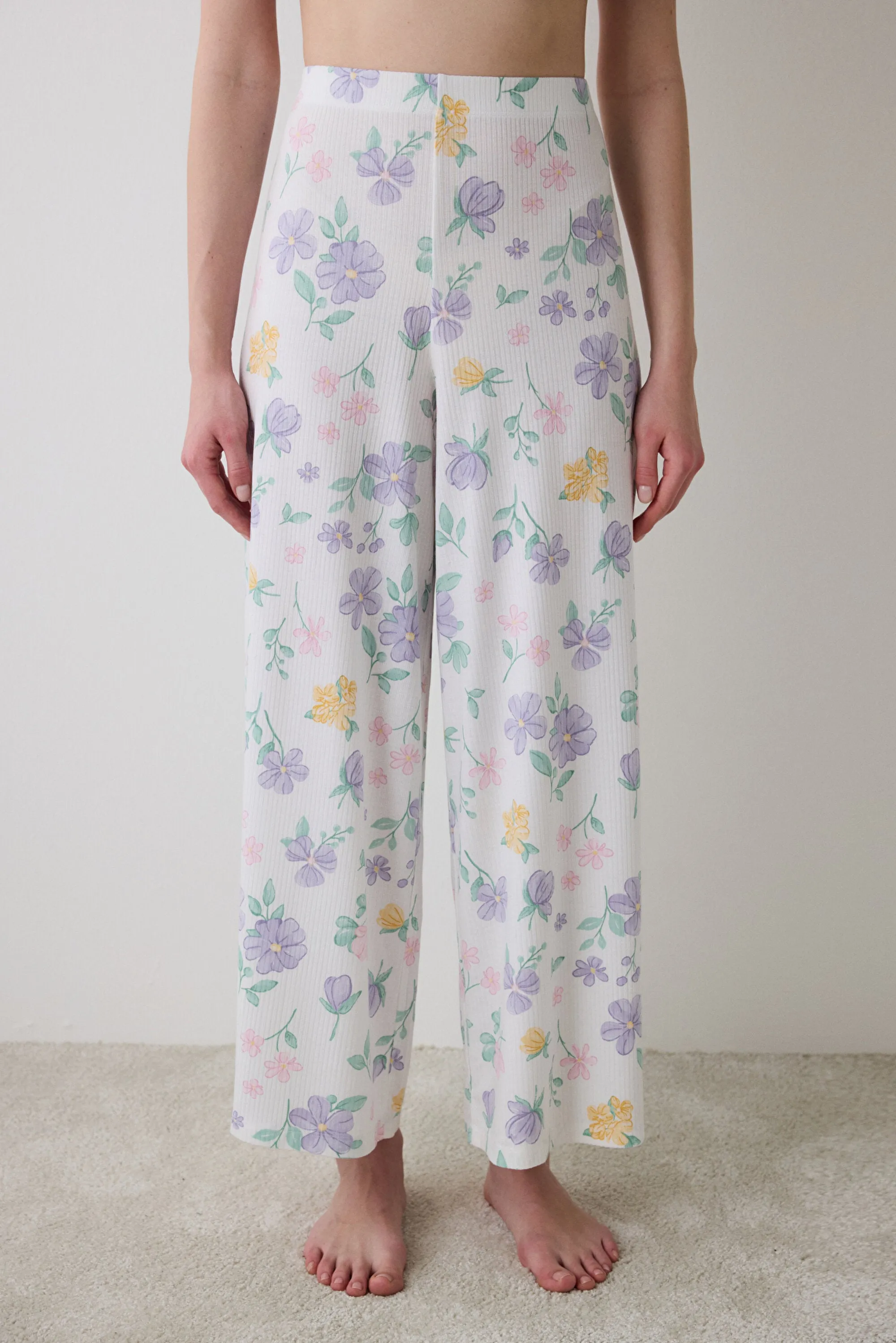 Love More Printed Pant Multi Colour PJ Bottom
