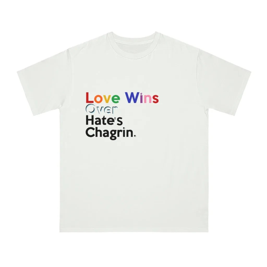 Love Wins Over Hate's Chagrin LGBTQ PRIDE MONTH Organic Unisex Classic T-Shirt