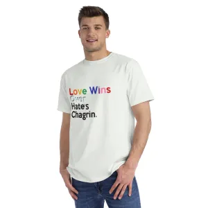 Love Wins Over Hate's Chagrin LGBTQ PRIDE MONTH Organic Unisex Classic T-Shirt