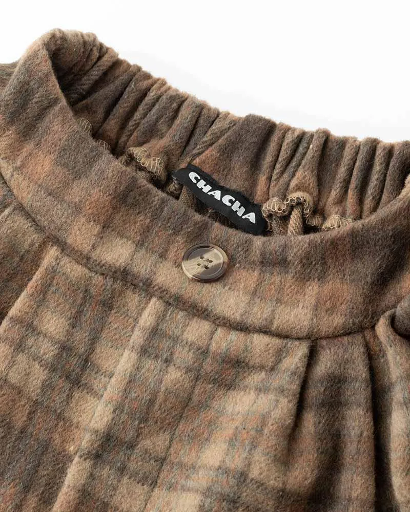 Lushingfell High Waist Plaid Skirt