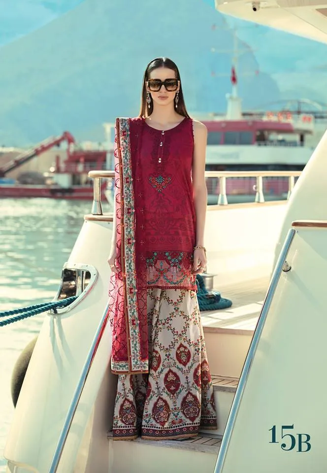 Maria B. Summer 2019 Cotton-Lawn Suit