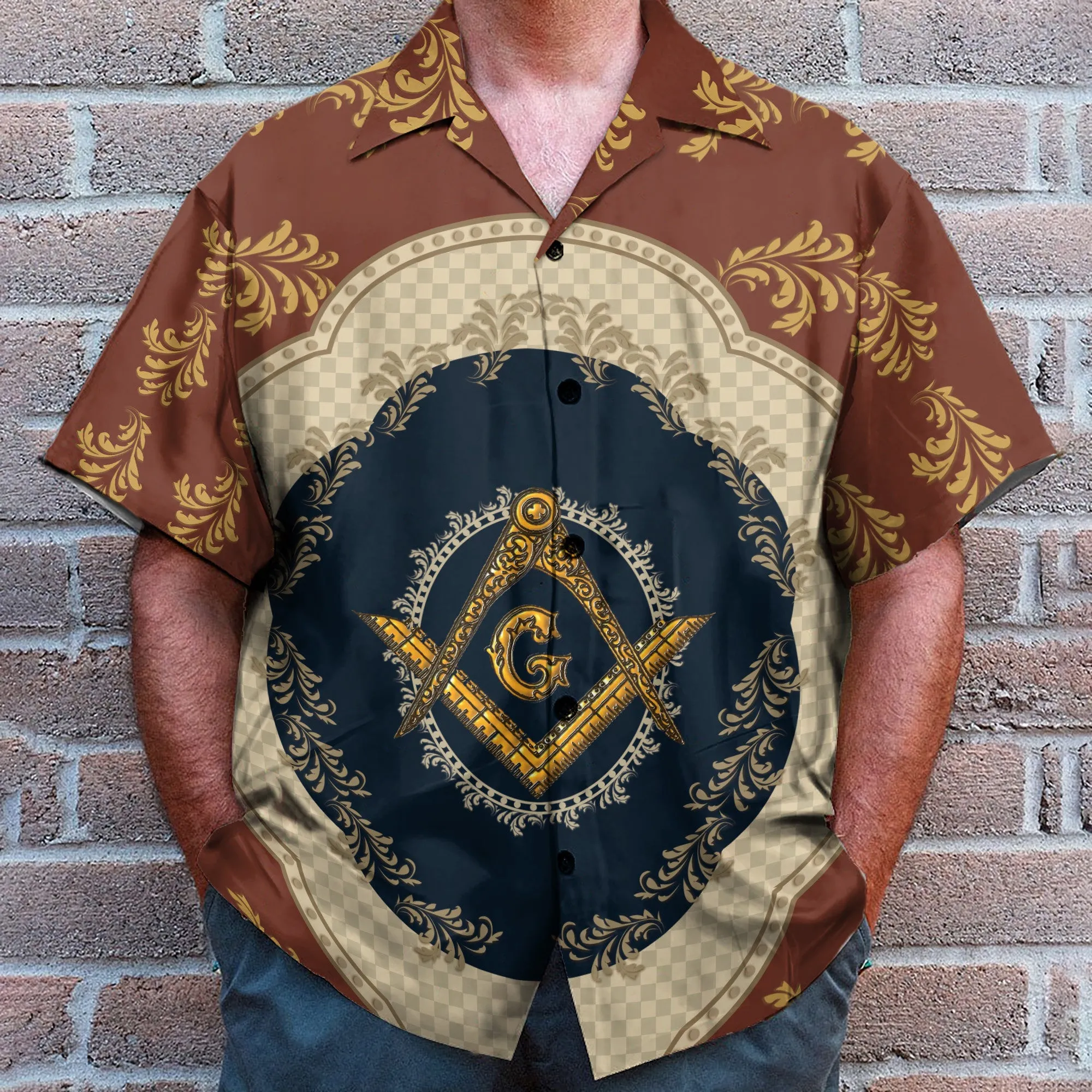 Masonic Men's Button's Up Shirts - Hawaiian Shirt