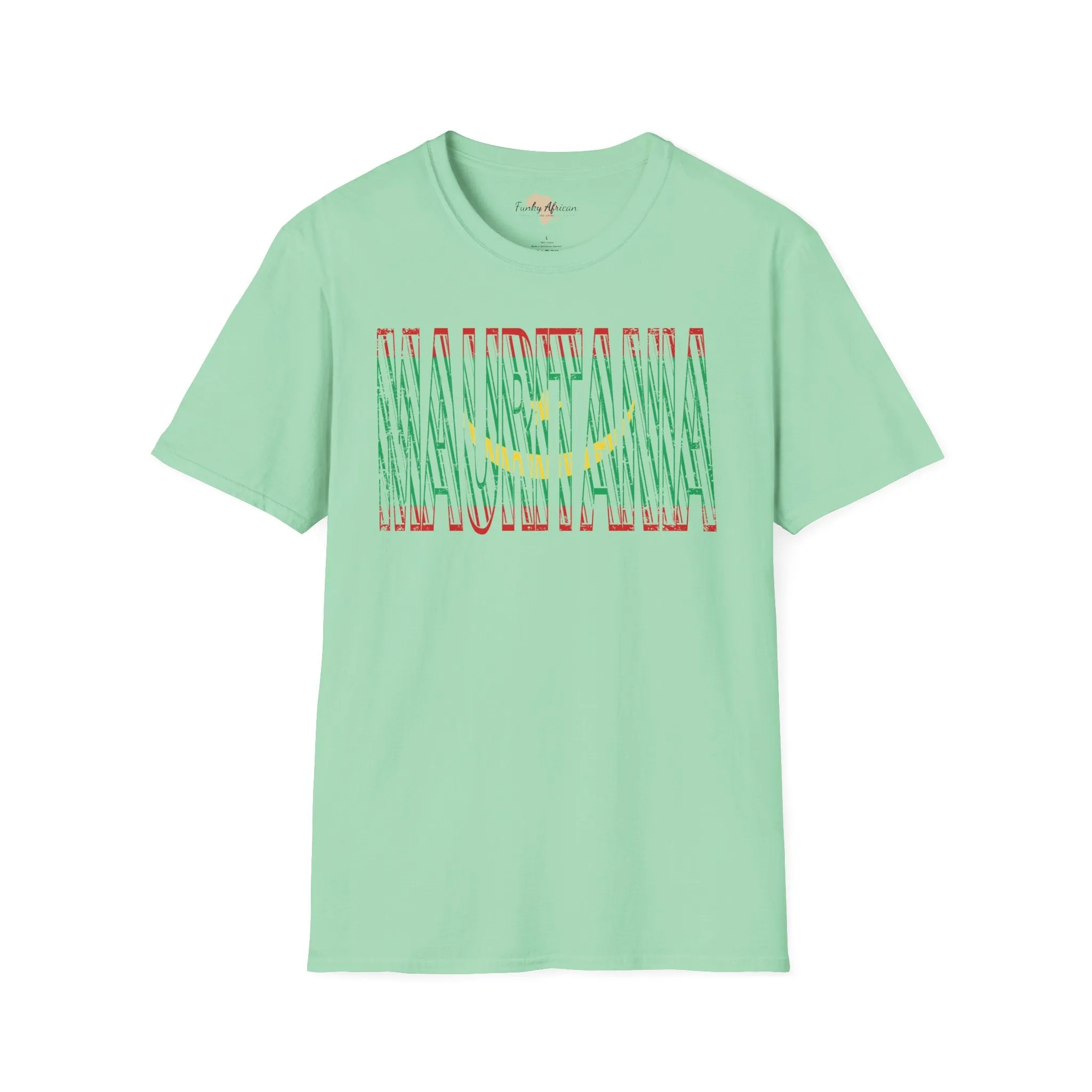 Mauritania text unisex softstyle tee