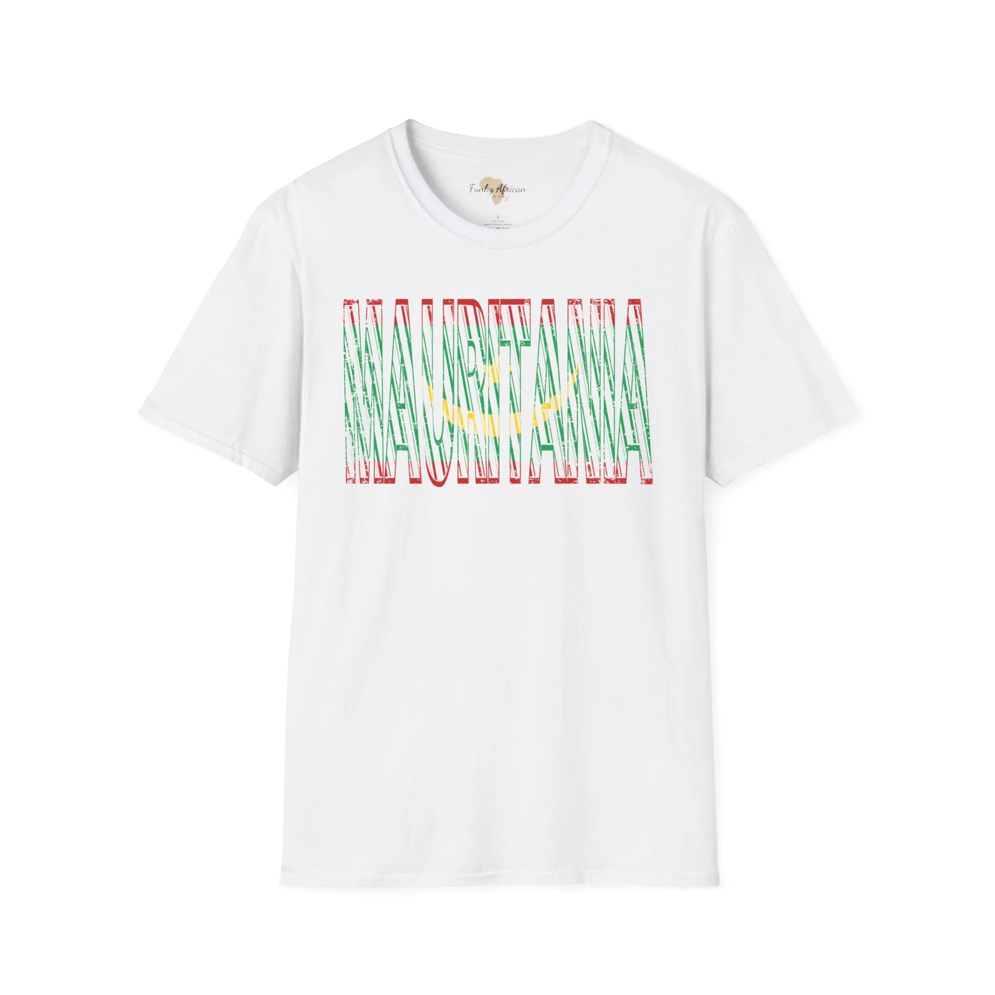 Mauritania text unisex softstyle tee