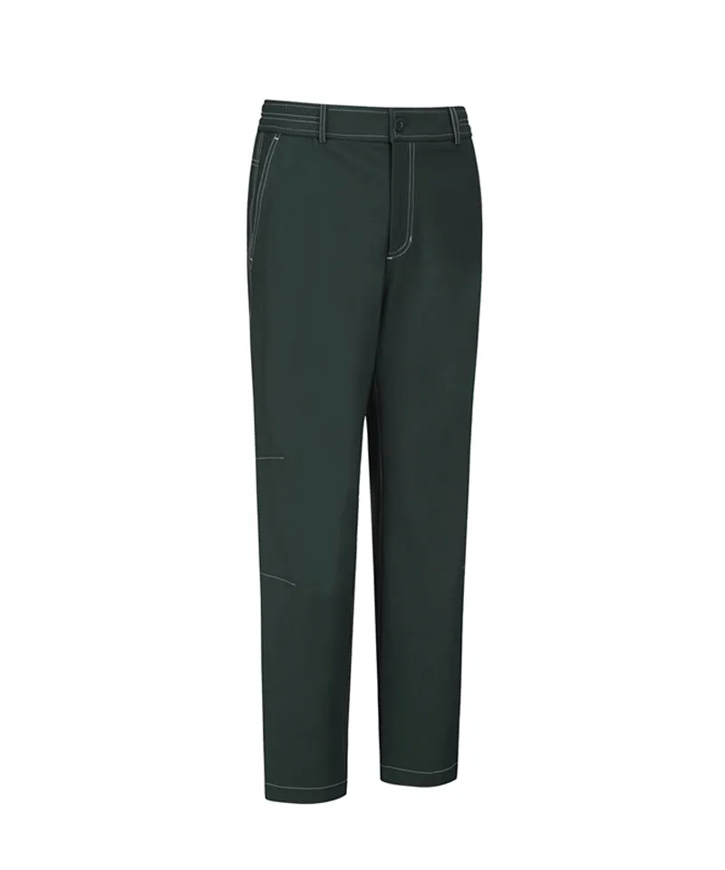Men's Stitch Point Straight Long Pants - Green