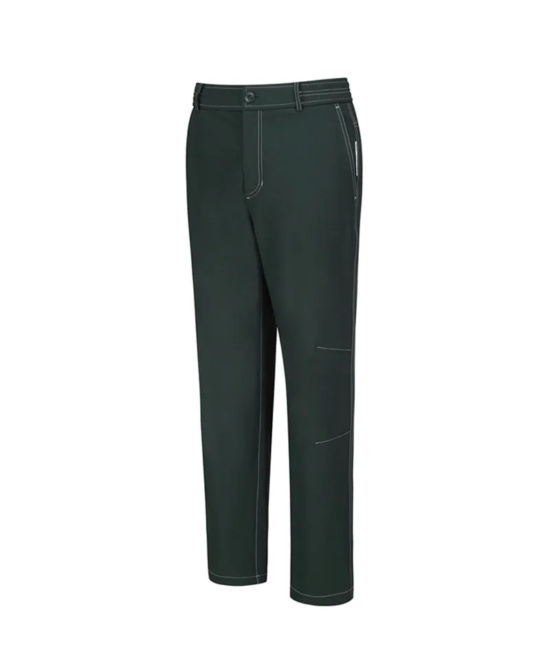 Men's Stitch Point Straight Long Pants - Green