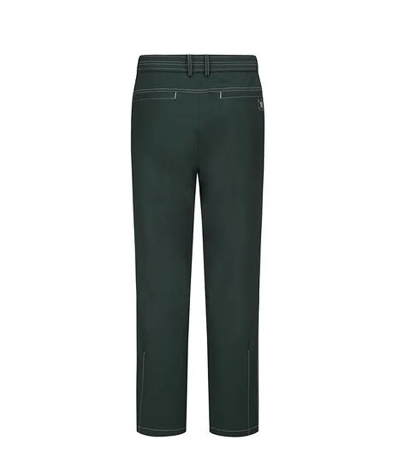 Men's Stitch Point Straight Long Pants - Green