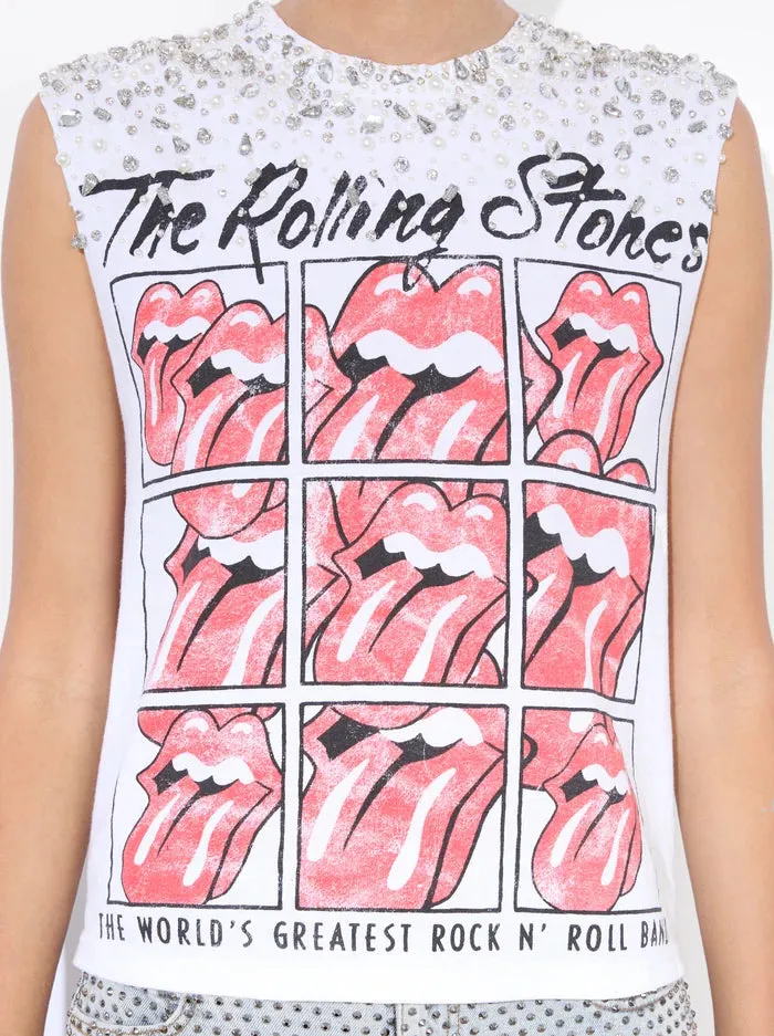 Micha Muscle Tee - Off White Multi