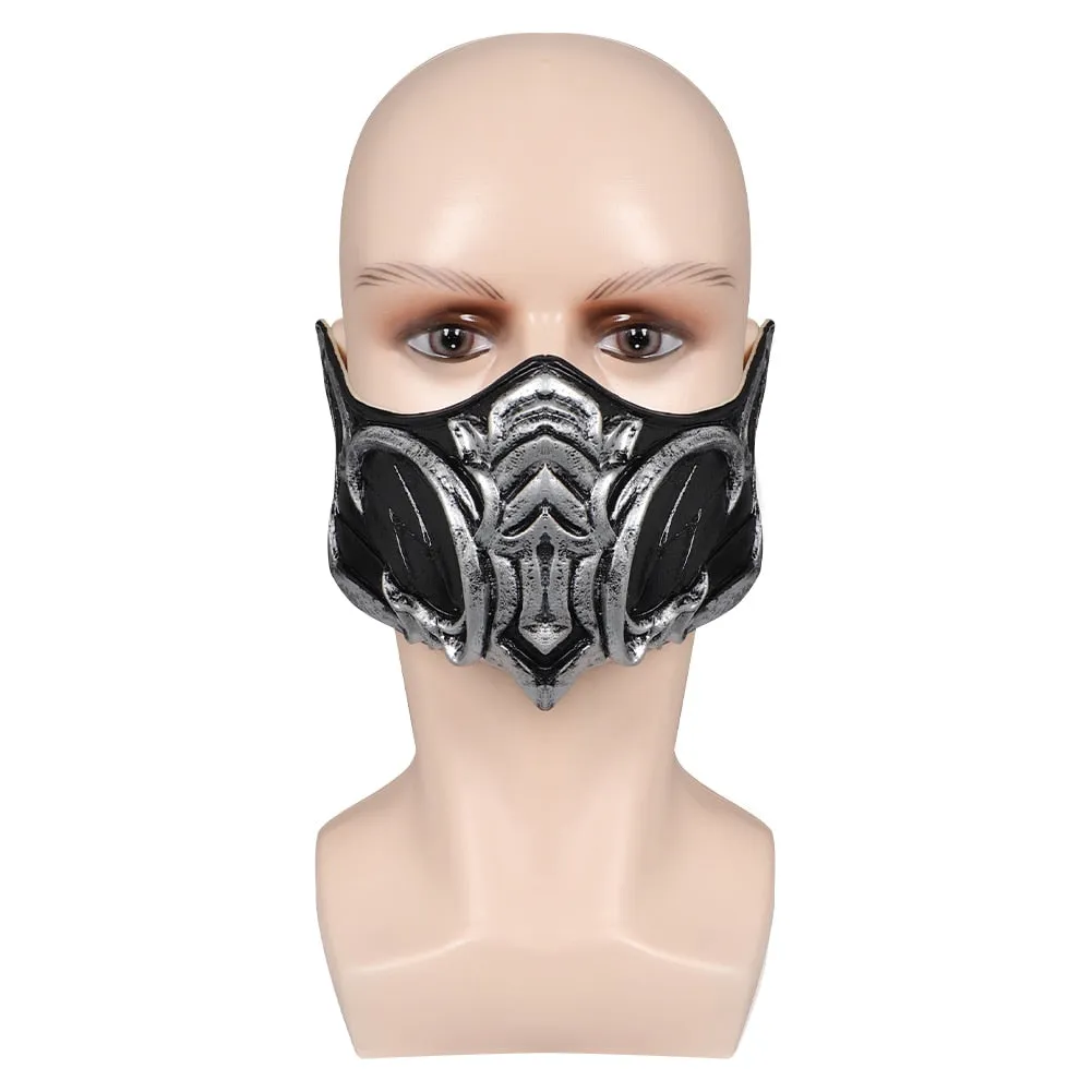 Mortal Cos Kombat Sub-Zero Cosplay Top Pants Costume Mask Men Male Fantasia Disguise Outfits Halloween Carnival Role Play Suit