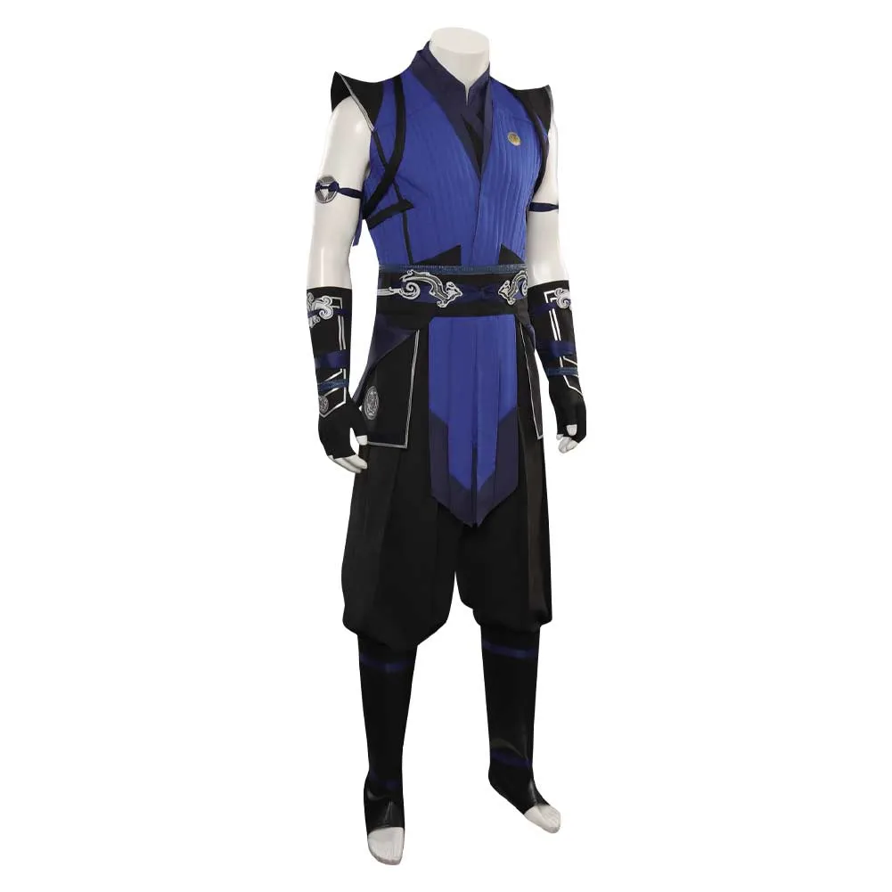 Mortal Cos Kombat Sub-Zero Cosplay Top Pants Costume Mask Men Male Fantasia Disguise Outfits Halloween Carnival Role Play Suit