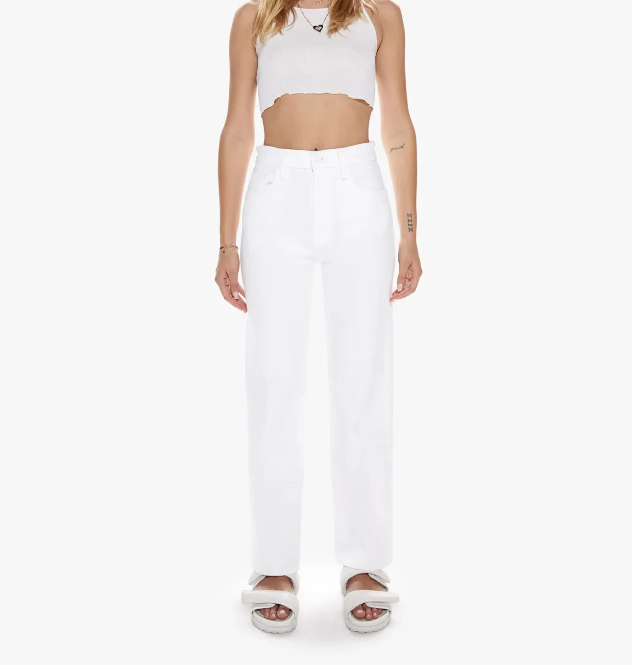 MOTHER- WOMEN’S THE RAMBLER ZIP ANKLE JEANS