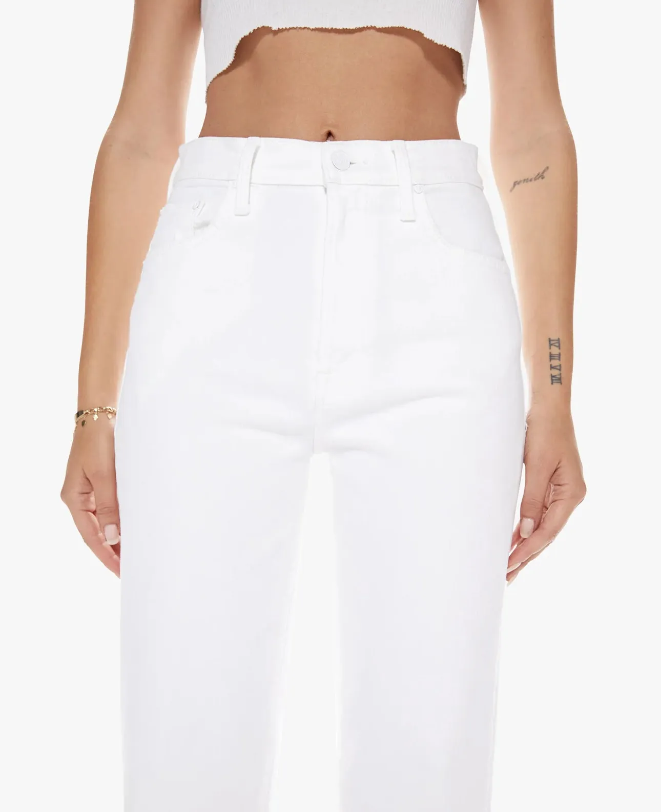 MOTHER- WOMEN’S THE RAMBLER ZIP ANKLE JEANS