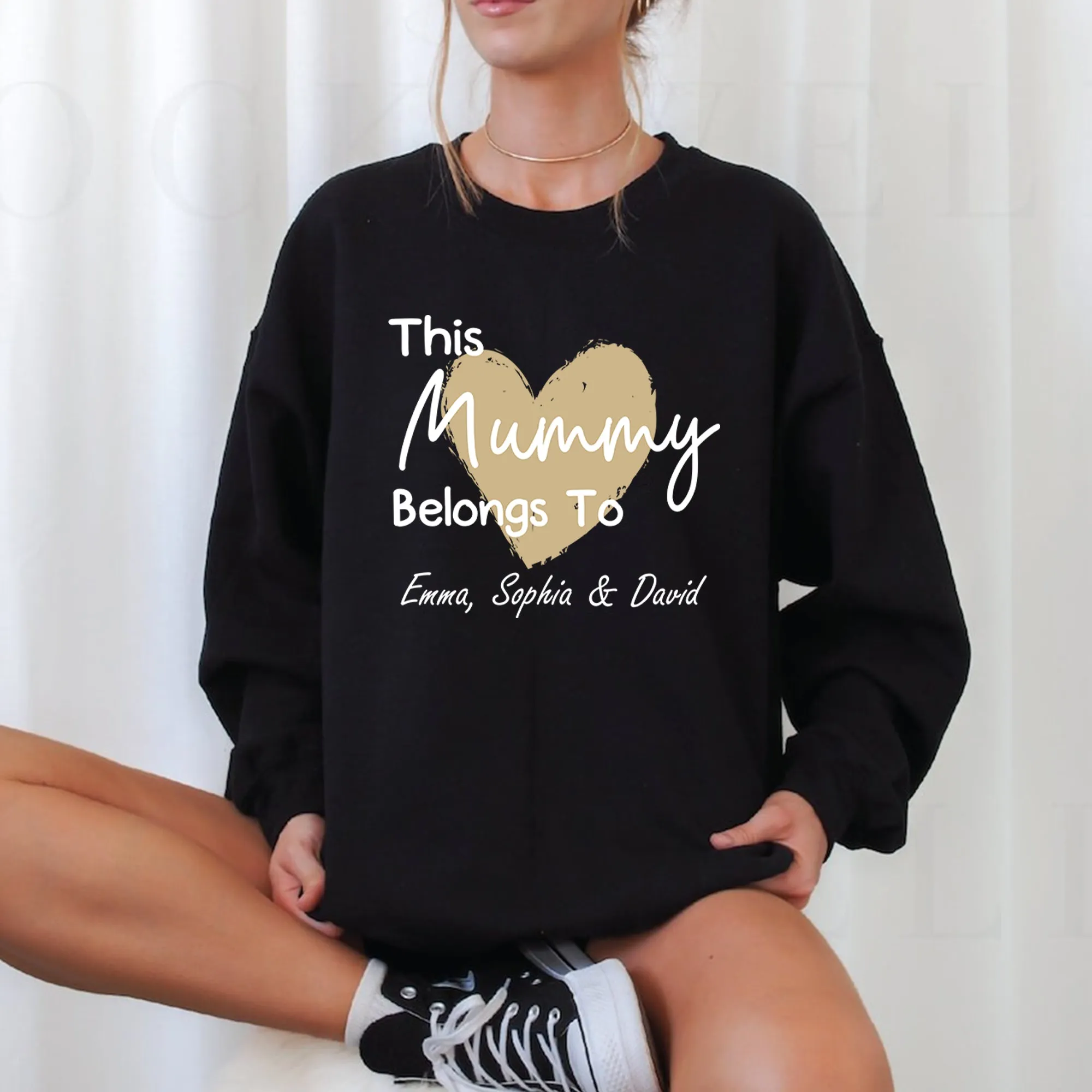 Mummy Sweatshirt, This Mummy Belongs, Custom Mum Jumper, Personalised Jumper, New Mum Gift, Mama Birthday Gift, Mom To Be, New Mummy Sweater