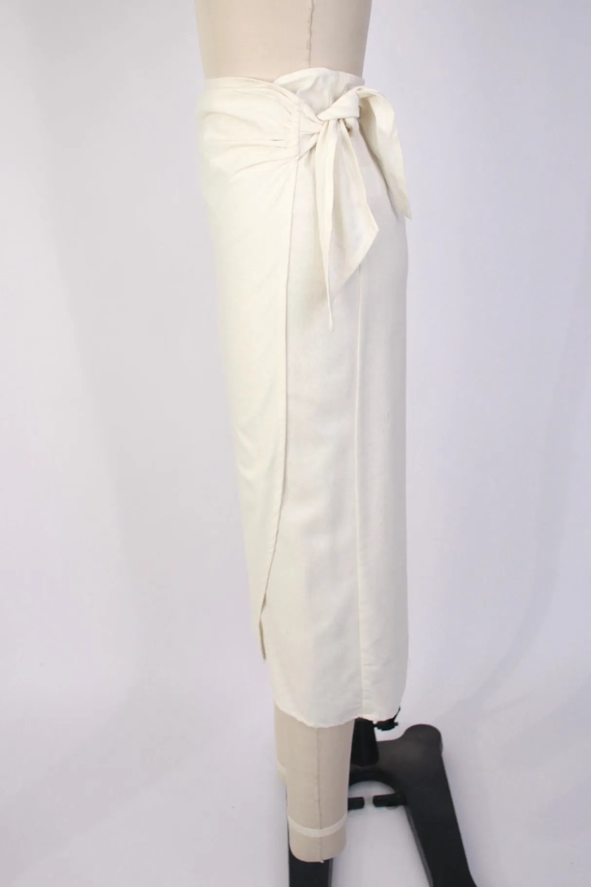 Na Nin Bobbie Raw Silk Wrap Skirt
