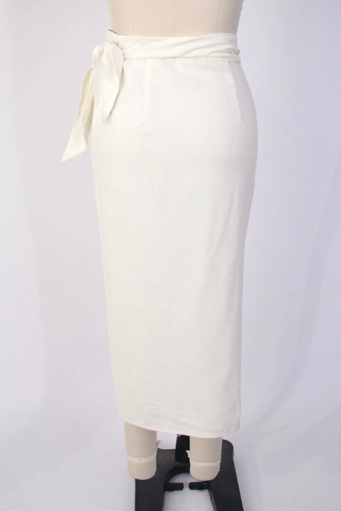 Na Nin Bobbie Raw Silk Wrap Skirt