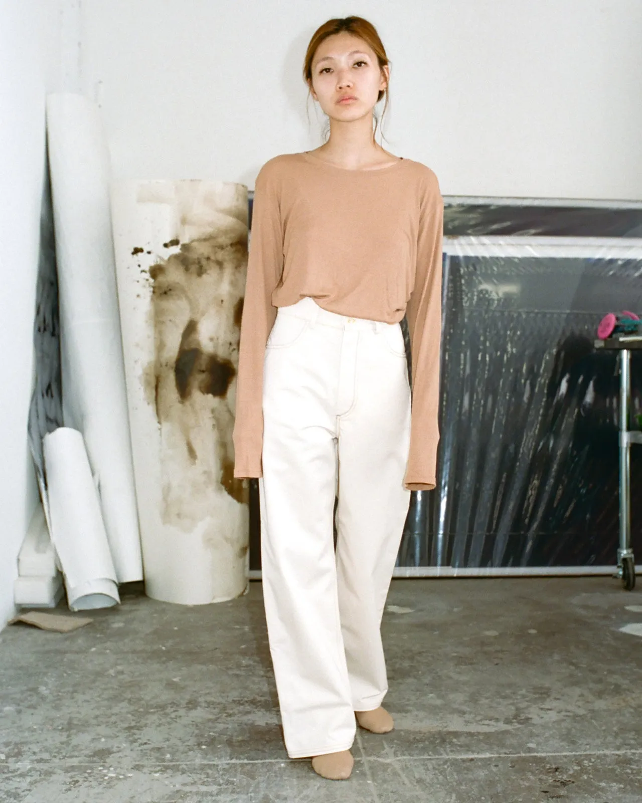 Navalo pants in undyed cotton