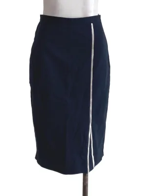 Navy Blue Plain Skirt LB