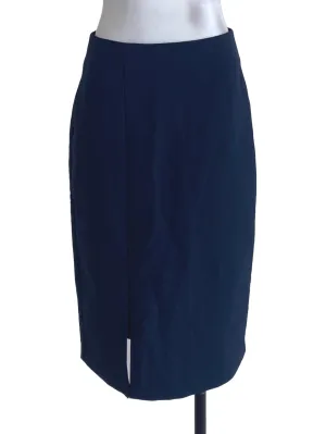 Navy Blue Plain Skirt