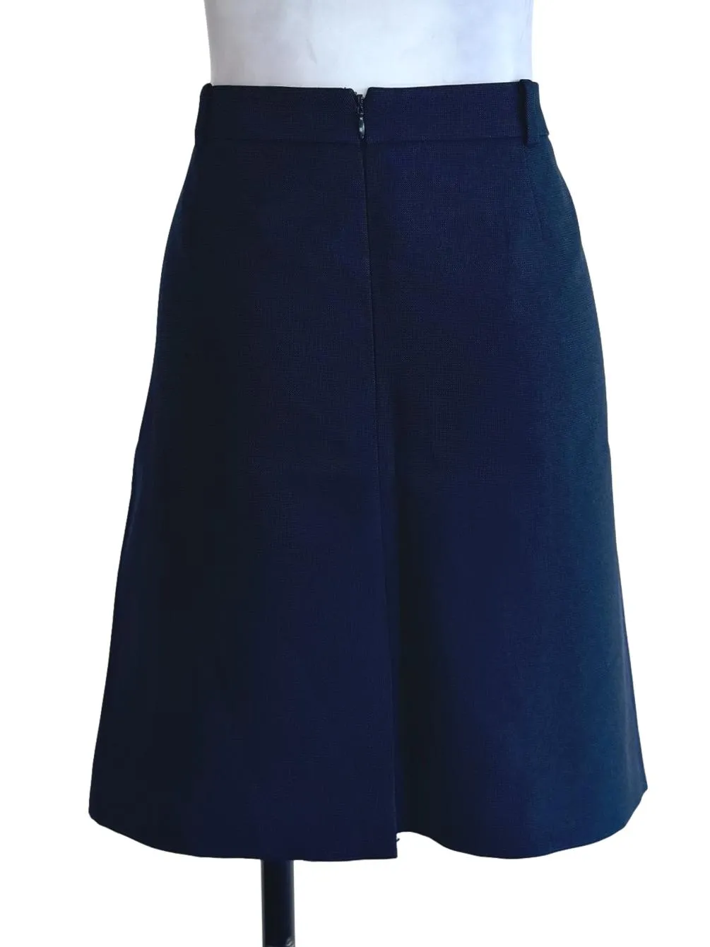 Navy Blue Plain Skirt