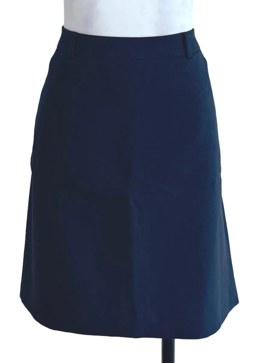 Navy Blue Plain Skirt