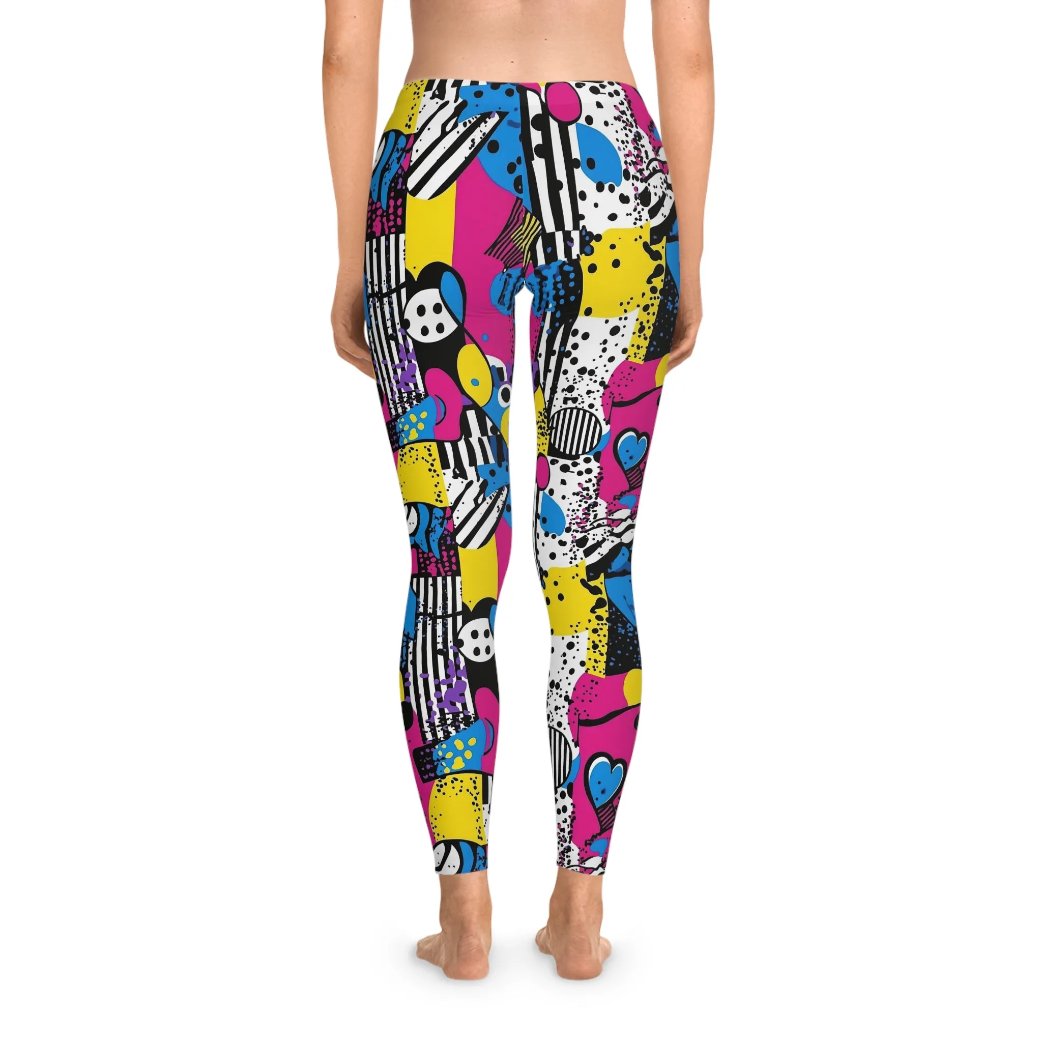 Neon Frenzy Stretchy Leggings for Active Lifestyle & Everyday Comfort