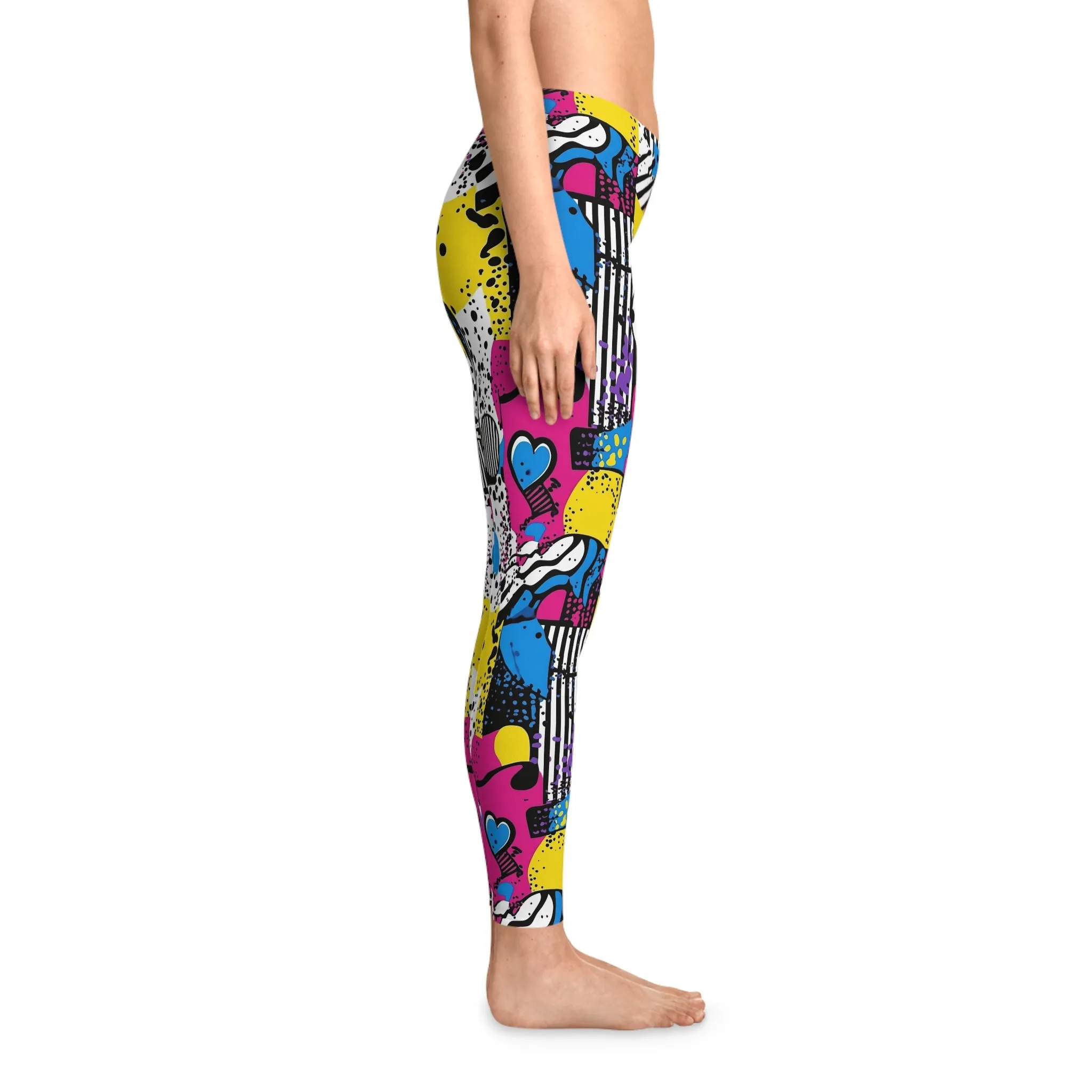 Neon Frenzy Stretchy Leggings for Active Lifestyle & Everyday Comfort