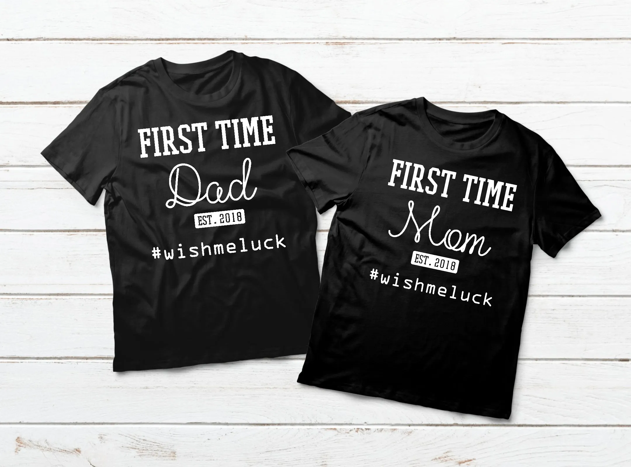 New Dad and Mom Gift Couples Shirts for New Parents