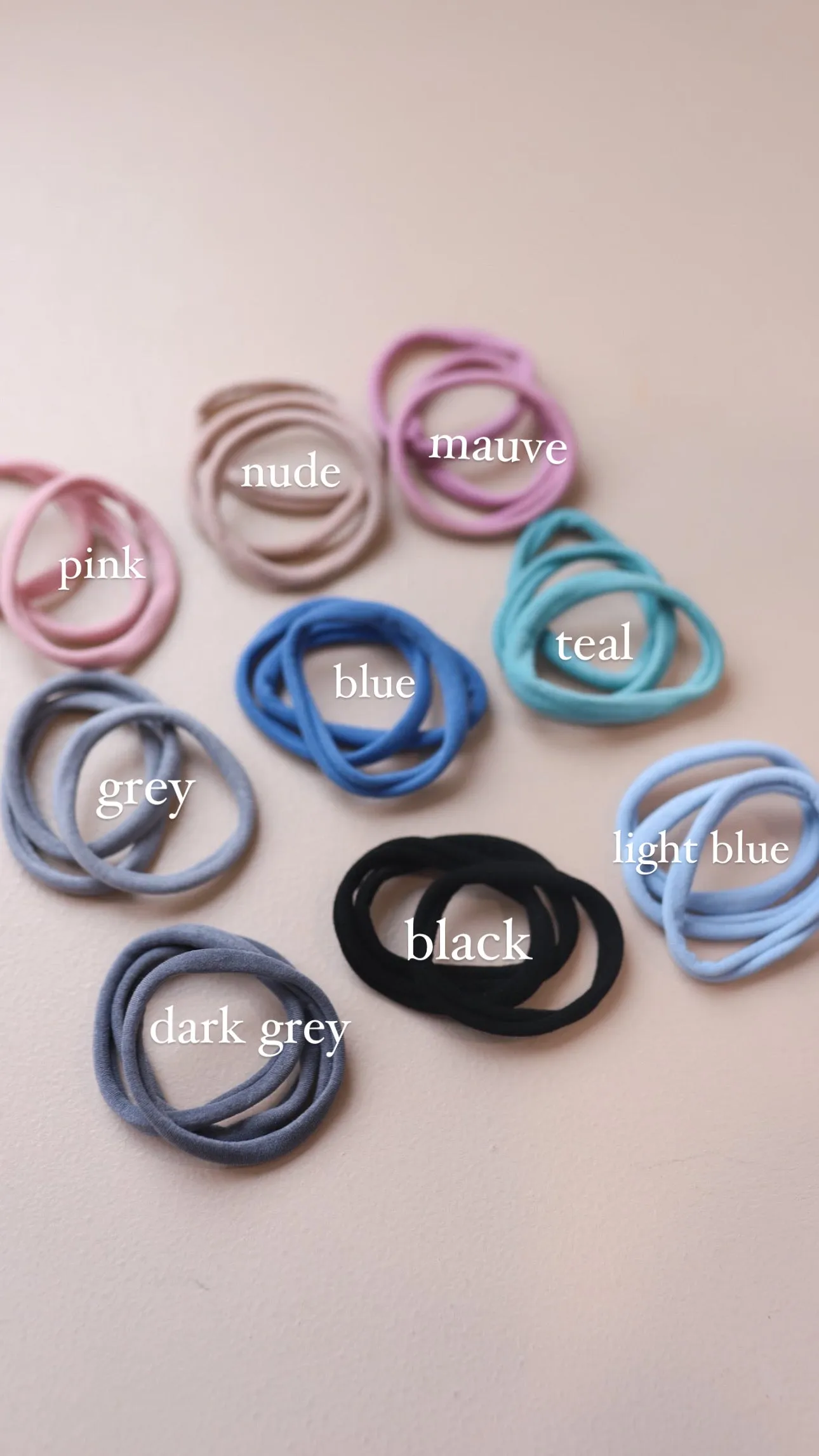 NO CREASE HAIR TIES (pack of 3)