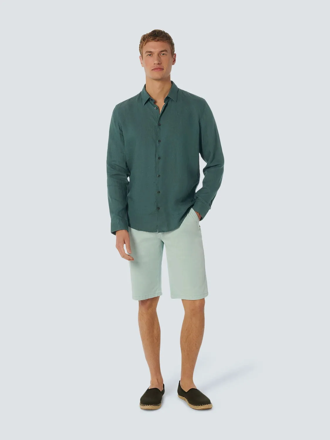 NO EXCESS PURE LINEN L/S SHIRT 23470213SN